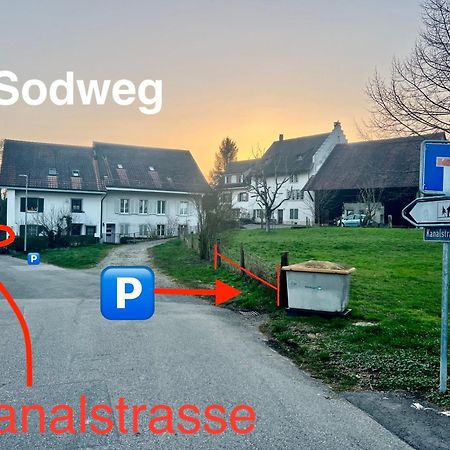 Tiny House Chez Claudine - Relaxen, Workspace, Naehe Thermen, Netflix, Free Parking & Wifi Brugg  Luaran gambar